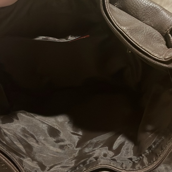 GENUINE LEATHER GABOL UNISEX TRAVEL BAG LAPTOP BAG PROFESSIONAL DARK BROWN - Picture 4 of 9